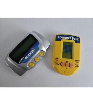 Connect Four Access Hollywood Handheld Game Lot Vtg